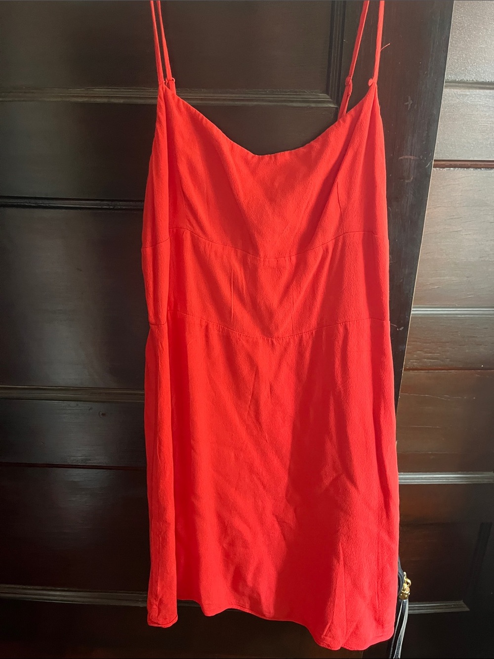 Aritzia Sunday Best Bold Red Mini Slip Dress